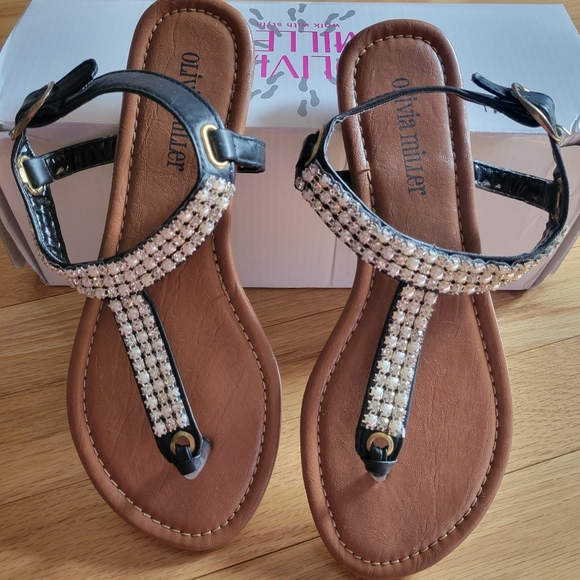 Olivia Miller Shoes - NEW!! In box, Olivia Miller Studded Sandals